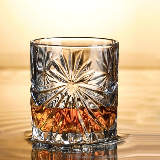 4pcs Sets Whiskey Glass Set Engraved Brandy Wine Glasses for Gifts Clear Lead Free Beer Drinking Glasses Scotch Liquor Barware