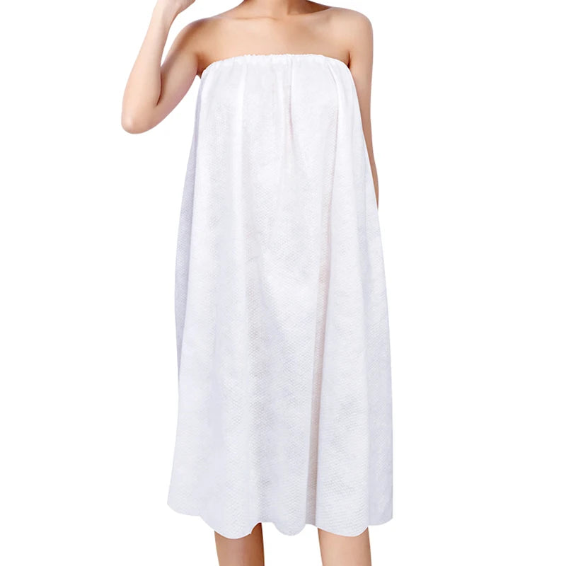 Bata de baño desechable, bata de baño ajustable, no tejida, vaporizadora, portátil, para viaje y hotel.