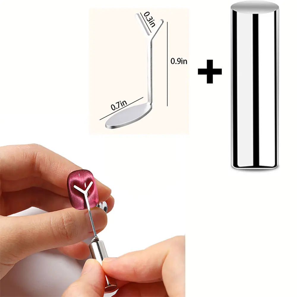 3-in-1 Multifunctional Magnetic Cat's Eye Nail Magnetic Stick 130mm Super Strong Gel Polish Magnet Pen Large Cylinder Magnetic