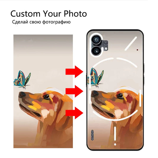 Fundas de fotos personalizadas para teléfono 1 y 2, diseño suave, imagen DIY, nombre, cubierta, teléfono 2, uno, dos, A063, A065, TPU