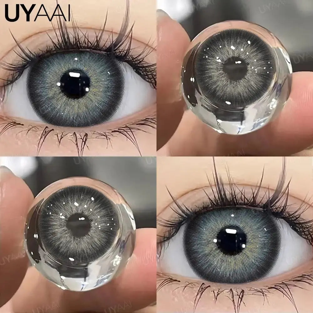 UYAAI 1Pair PATTAYA Series Fashion Makeup Beauty Contacts Lenses Soft Yearly Green Contacts Eyes Color Lenses Colored lenses