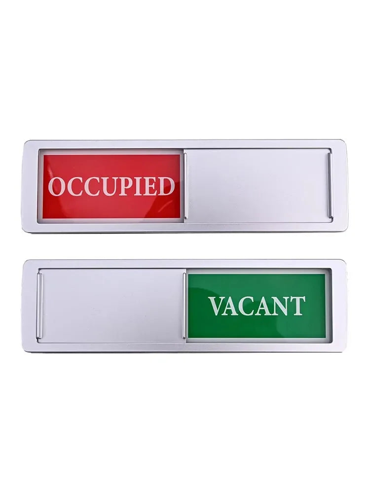 Letrero de privacidad para puerta, letrero de ocupado/desocupado, letrero deslizante con número, indicador de molestias para casa, oficina, baño, reuniones, hotel, hospital