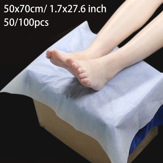 Sábanas desechables para camilla de masaje, almohadillas para reposacabezas, funda de almohada facial, funda de cojín para salón de belleza, spa, masaje, funda para mesa de tatuaje