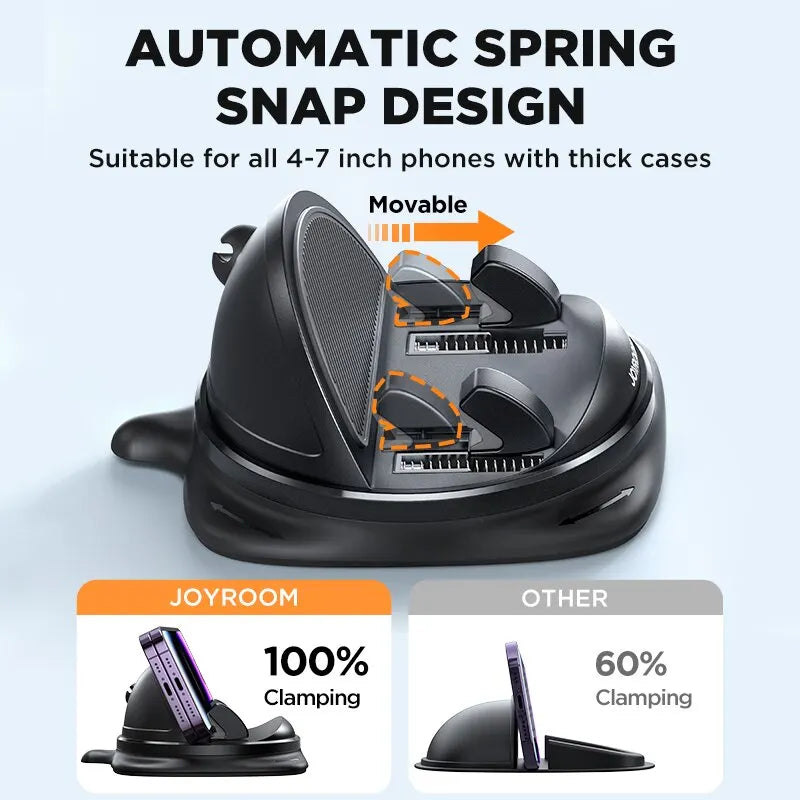 Joyroom - Soporte universal para teléfono de coche, de silicona, reutilizable y mejorado, con almohadilla antideslizante
