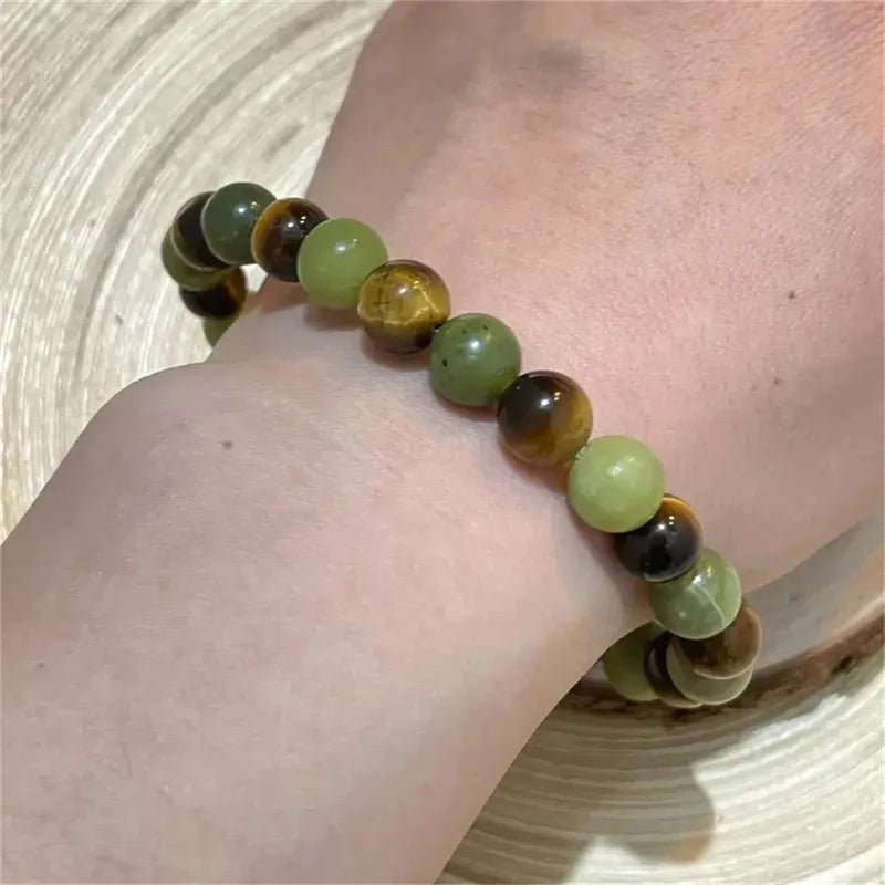 Natural Stone Crystal Beads Bracelet for Women Unisex 7 Chakra Energy Protection Healing Prosperity Bangle Good Luck Jewelry