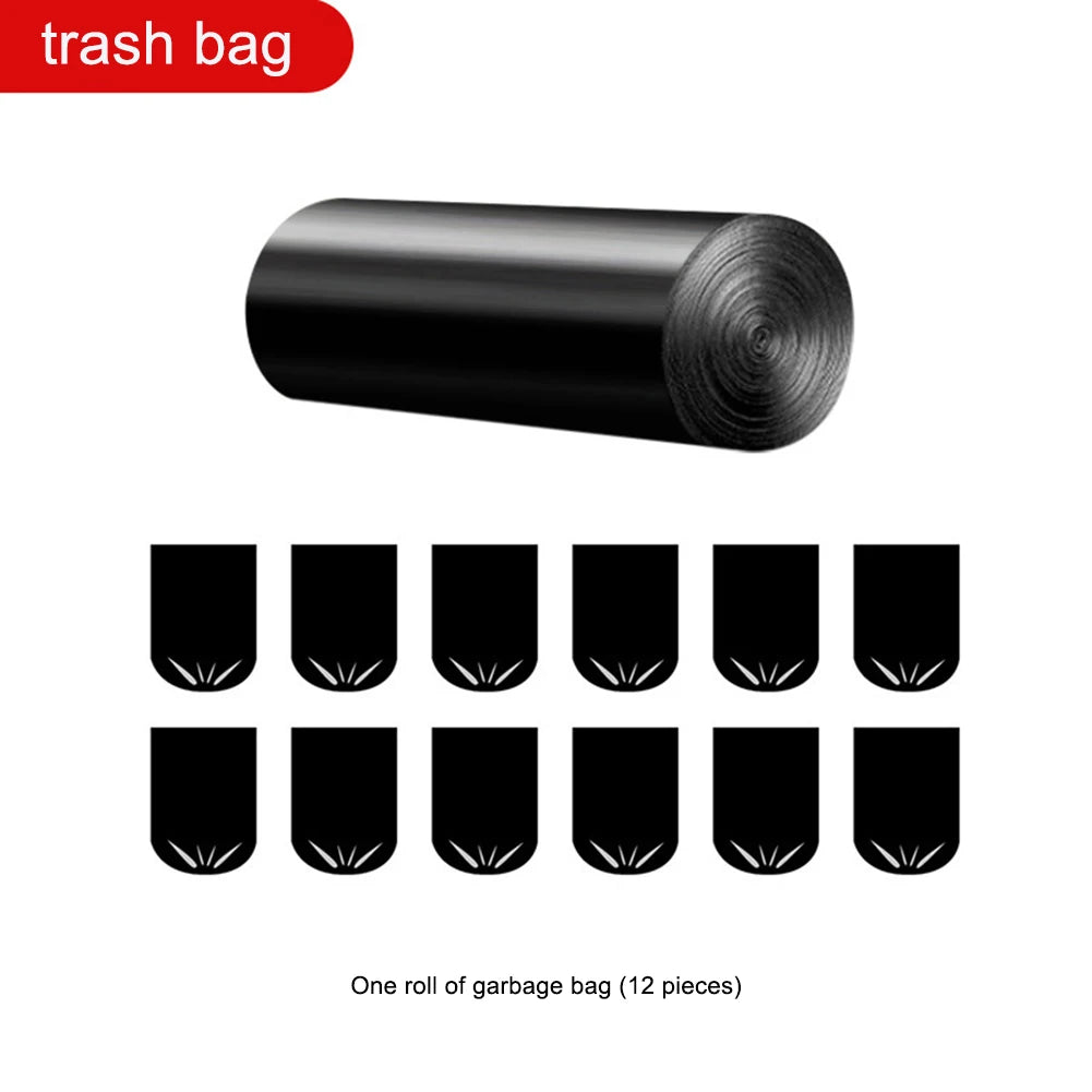 Bolsas de basura biodegradables (1-6 rollos), portátiles, plegables y desechables, respetuosas con el medio ambiente para camping y viajes.