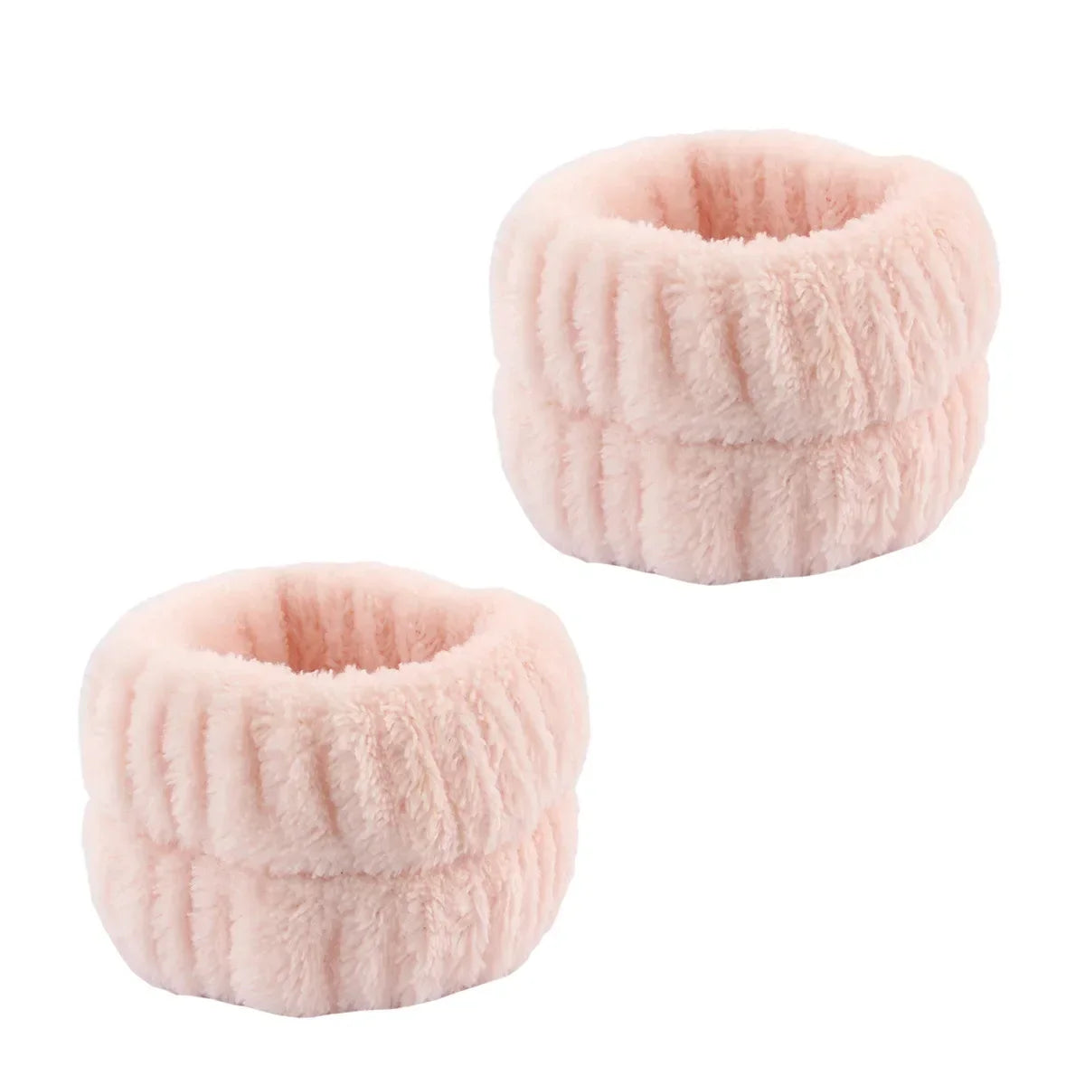 Juego de 2-3 diademas y muñequeras de spa con diseño de punto, toalla de maquillaje adecuada para lavarse la cara, maquillarse, ducharse y herramientas para el cuidado de la piel.
