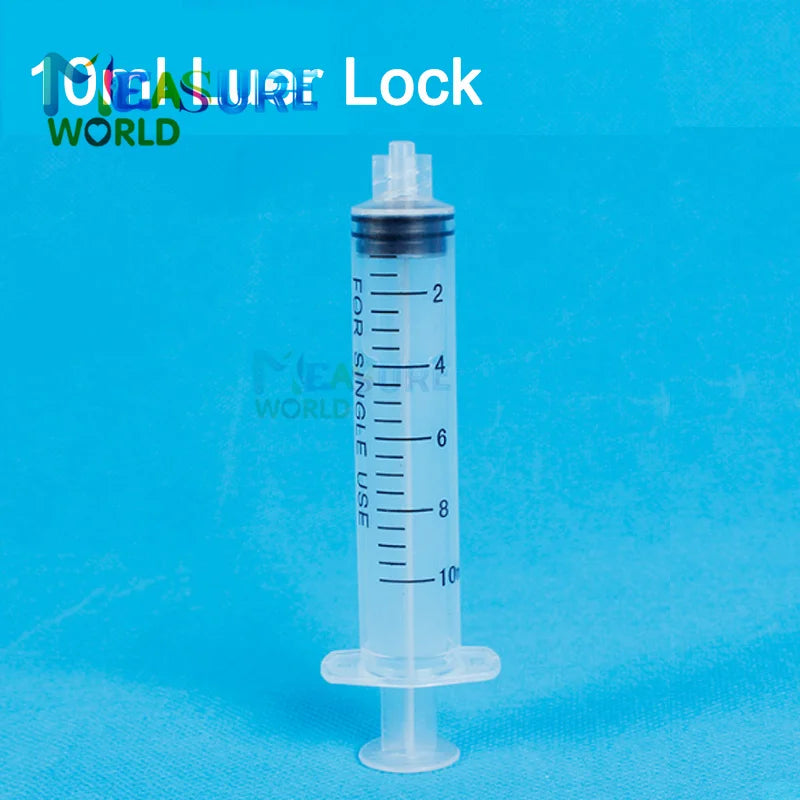 Jeringa Luer Lock de 1 ml, 2 ml, 3 ml, 5 ml y 10 ml para inyección de tinta, dispensación industrial, jeringas de plástico, herramientas de medición hidropónicas, 10 unidades