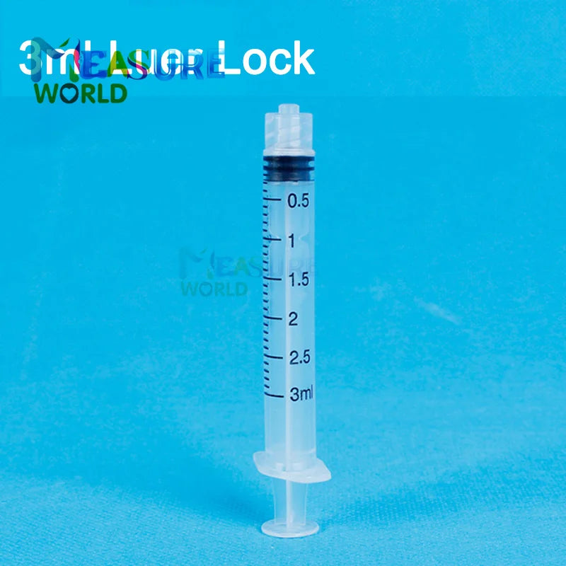 Jeringa Luer Lock de 1 ml, 2 ml, 3 ml, 5 ml y 10 ml para inyección de tinta, dispensación industrial, jeringas de plástico, herramientas de medición hidropónicas, 10 unidades