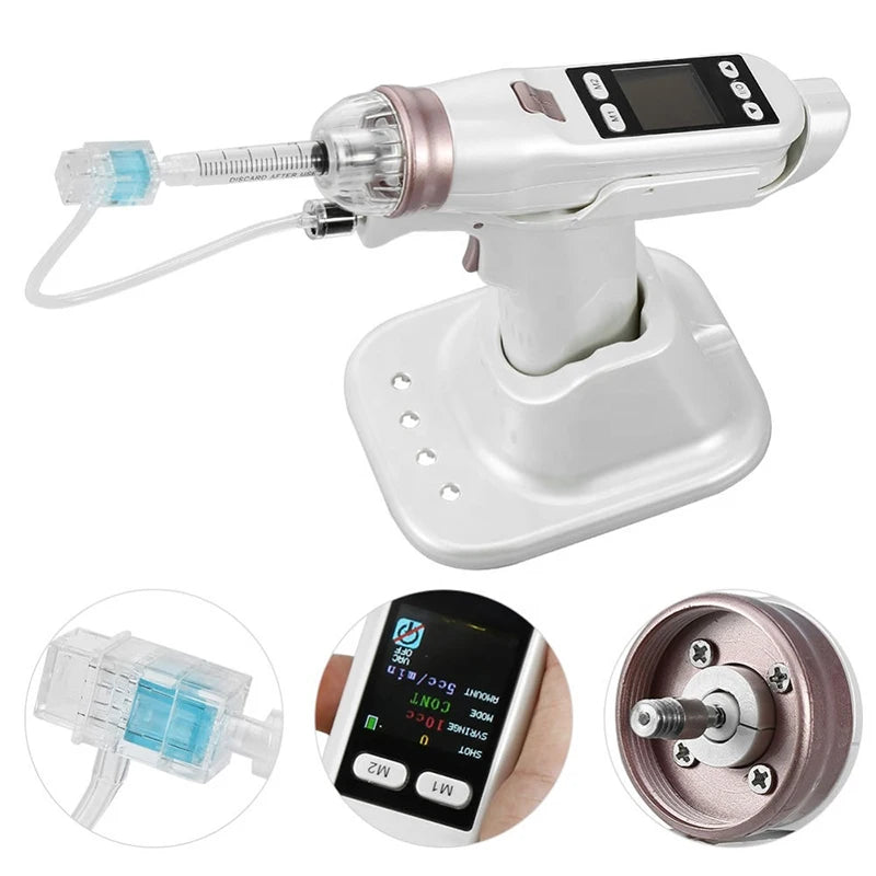 Pistola de mesoterapia EZ Hydra Vacuum Meso, aguja EZ de 5 y 9 pines, hidrolifting, mesoterapia, hidratante, inyector de piel, pluma de microagujas Derma