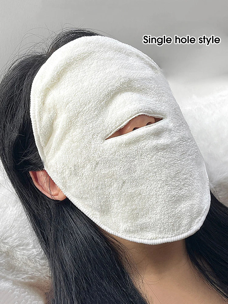 Toalla de compresa caliente colgante para la oreja, suave, agradable para la piel, con vapor, compresa fría y caliente, toalla facial, compresa húmeda, toalla facial de irrigación