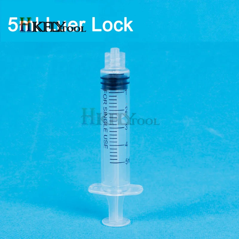 Lote de 20 jeringas desechables Luer Lock de 1 ml, 3 ml, 5 ml y 10 ml para rellenar y medir nutrientes, estériles y con herramienta individual.