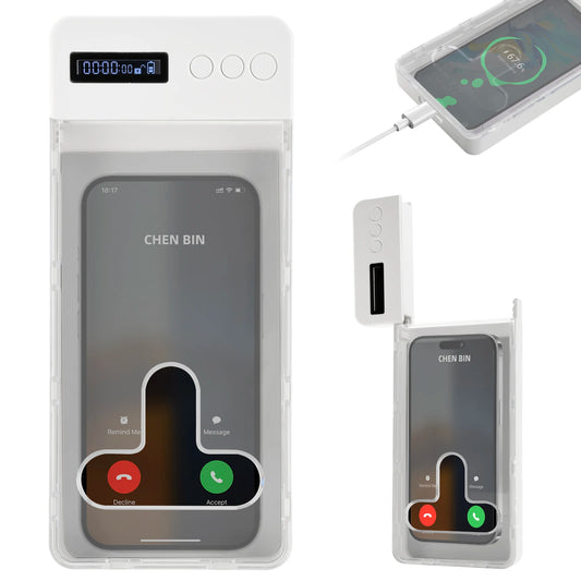 T-shaped Opening Mobile Phone Self-discipline Lock Phone Box Intelligent Timing LCD Display Enhanced Self-discipline For Student