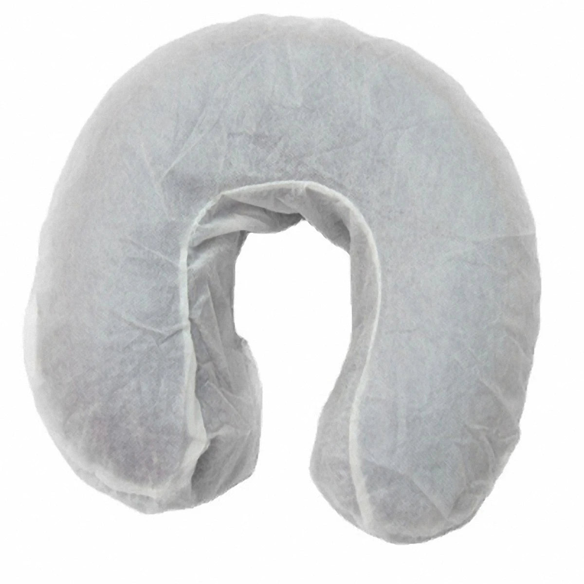 50 fundas desechables para reposacabezas, ajustables, para masaje facial, color blanco, en forma de U, elásticas, no tejidas.