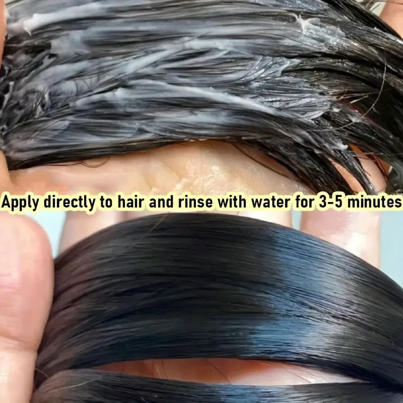 Tratamiento de keratina para el crecimiento e hidratación del cabello: mascarilla de colágeno de acondicionamiento profundo con proteínas, coco, aceite de jojoba y aceite de aguacate. Repara el cabello partido y protege el color.