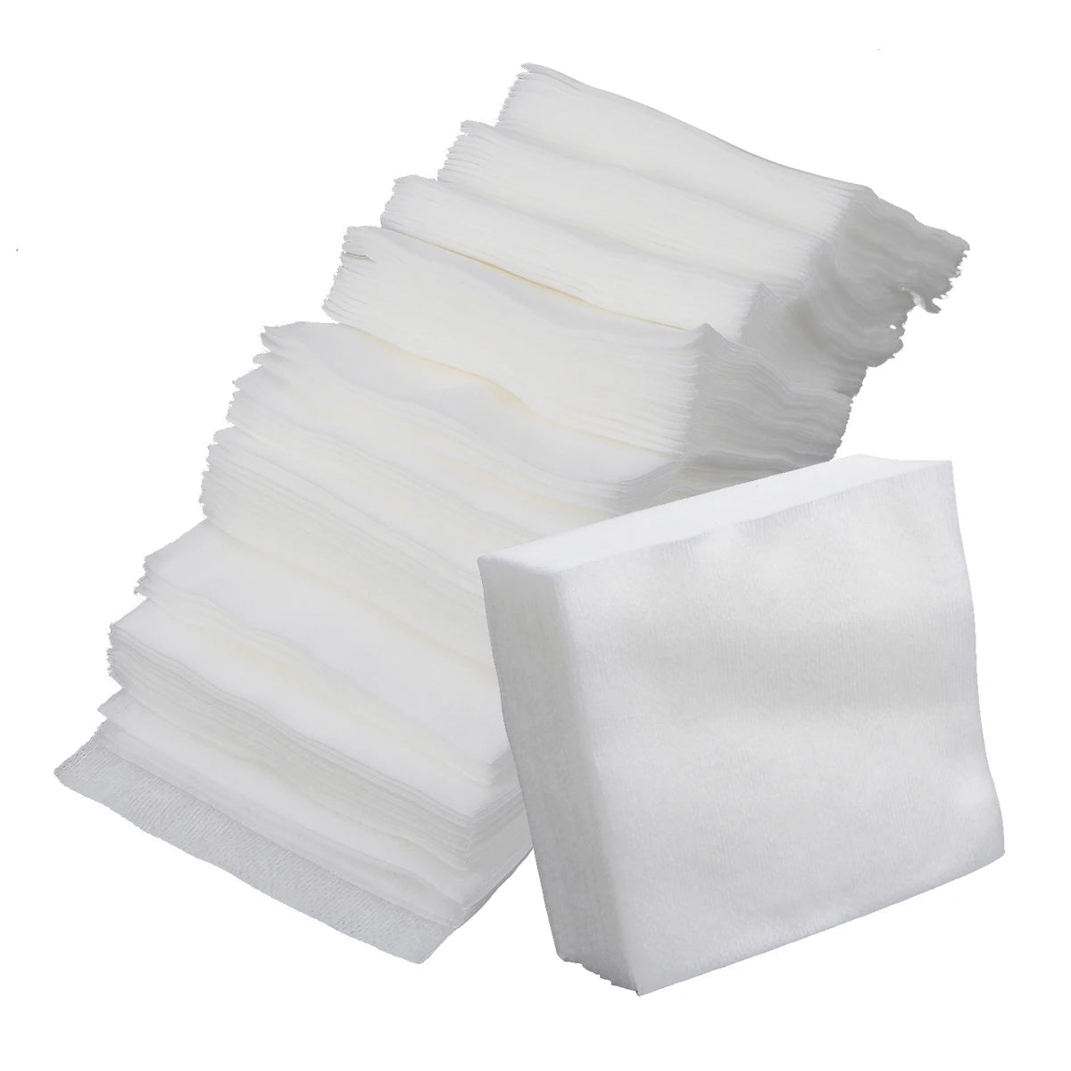100 unidades, 200 unidades de esponjas de gasa no tejidas para el cuidado de heridas, suministros de primeros auxilios, almohadilla de gasa estéril, tamaño plegado: 10 x 10 cm, 20 x 20 cm.