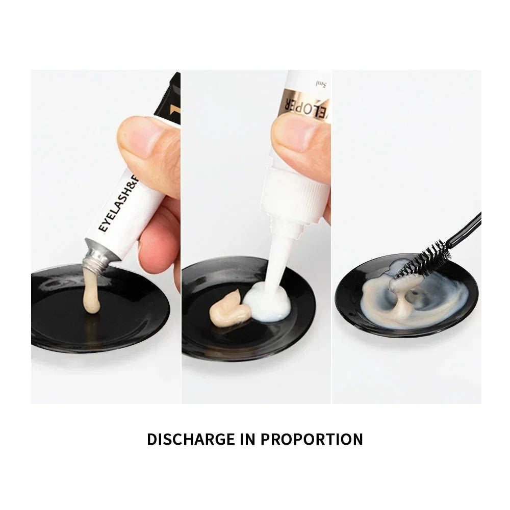 Kit de tinte para pestañas y cejas, resistente al agua, 15 minutos de duración, para realzar cejas, tinte permanente de larga duración.
