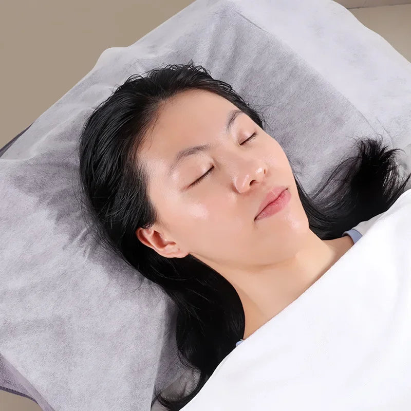 Sábanas desechables para camilla de masaje, almohadillas para reposacabezas, funda de almohada facial, funda de cojín para salón de belleza, spa, masaje, funda para mesa de tatuaje