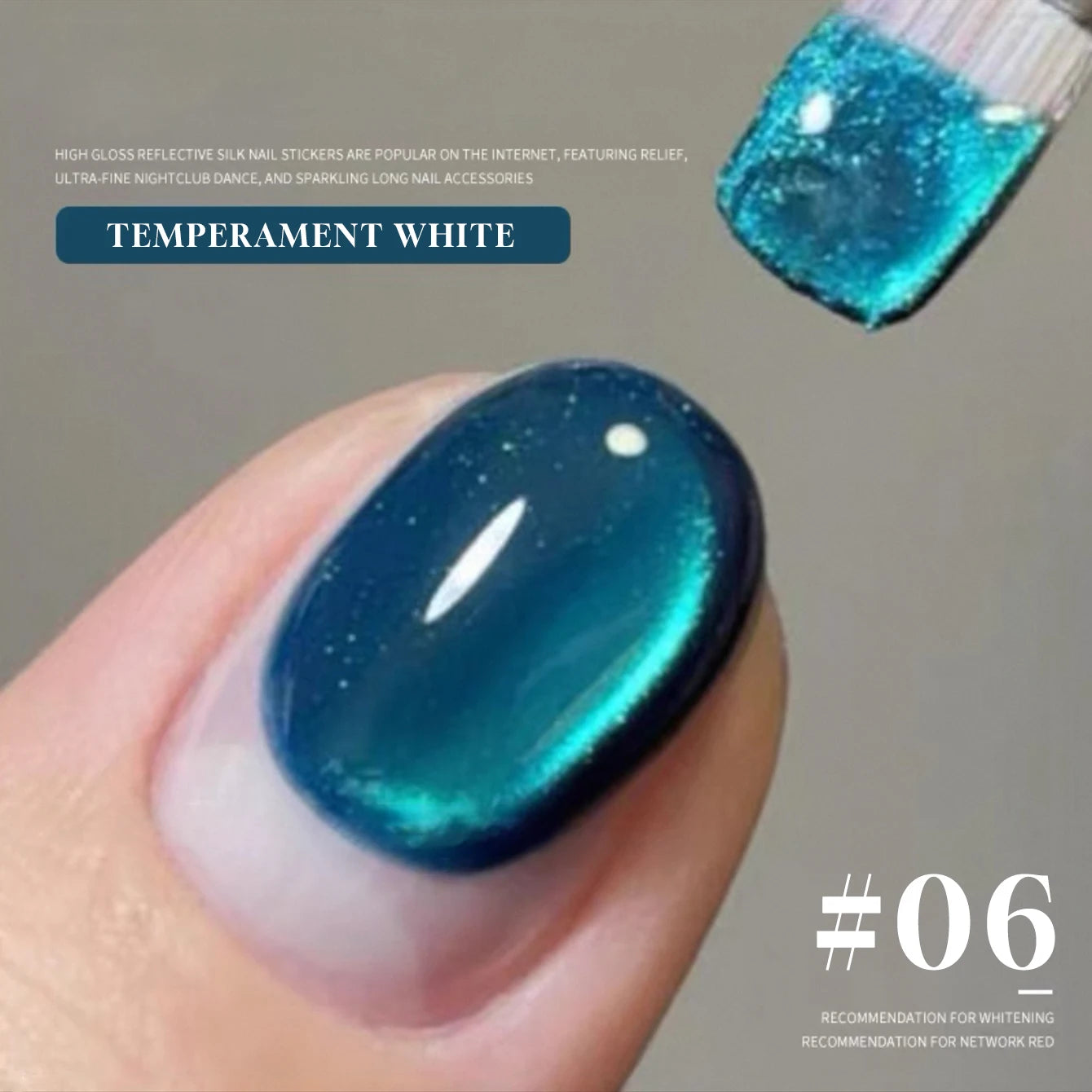 MIANEL 12ML 1-7 piezas Esmalte de uñas en gel con efecto ojo de gato, color rosa, dorado, con burbujas de océano, con cuentas de vidrio, para verano, 2025, para uñas azules, artículos para uñas