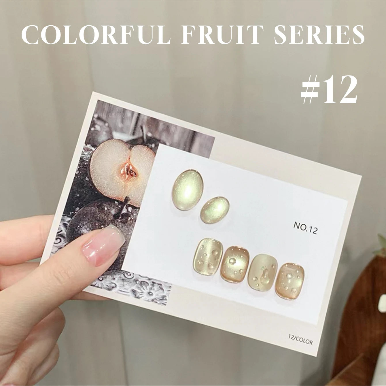 MIANEL 12ML 1-7 piezas Esmalte de uñas en gel con efecto ojo de gato, color rosa, dorado, con burbujas de océano, con cuentas de vidrio, para verano, 2025, para uñas azules, artículos para uñas
