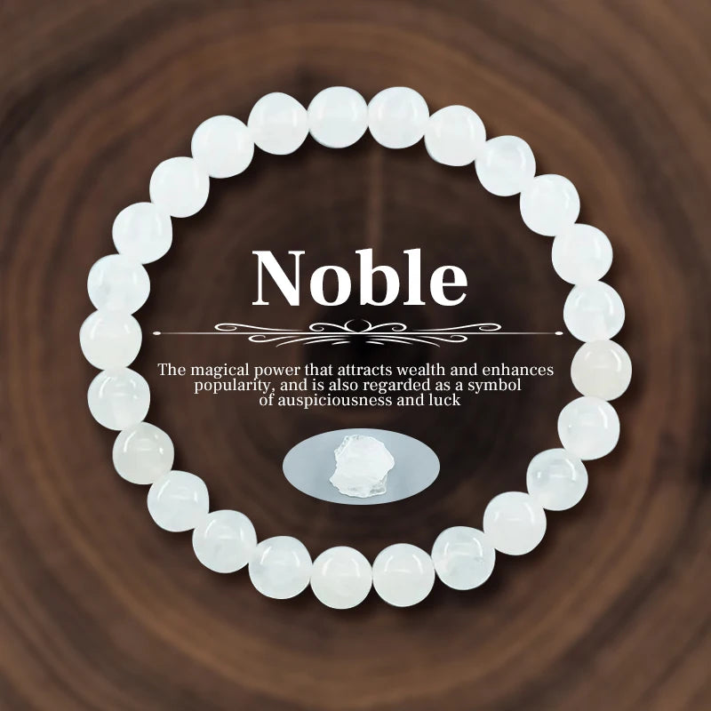 Natural Stone Crystal Beads Bracelet for Women Unisex 7 Chakra Energy Protection Healing Prosperity Bangle Good Luck Jewelry