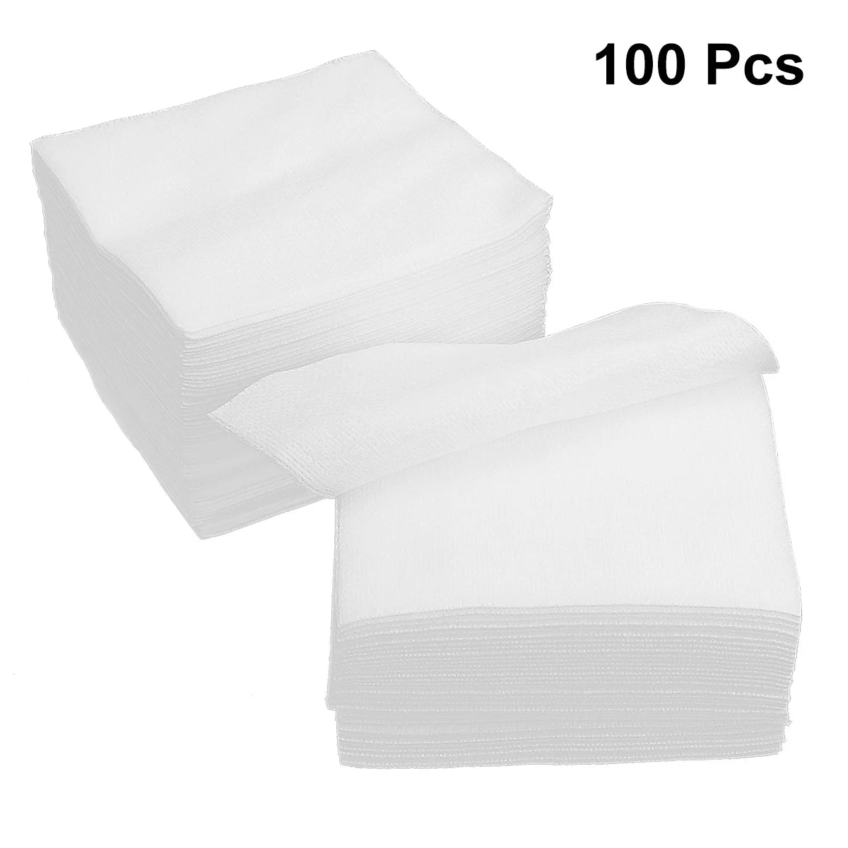 100 unidades, 200 unidades de esponjas de gasa no tejidas para el cuidado de heridas, suministros de primeros auxilios, almohadilla de gasa estéril, tamaño plegado: 10 x 10 cm, 20 x 20 cm.