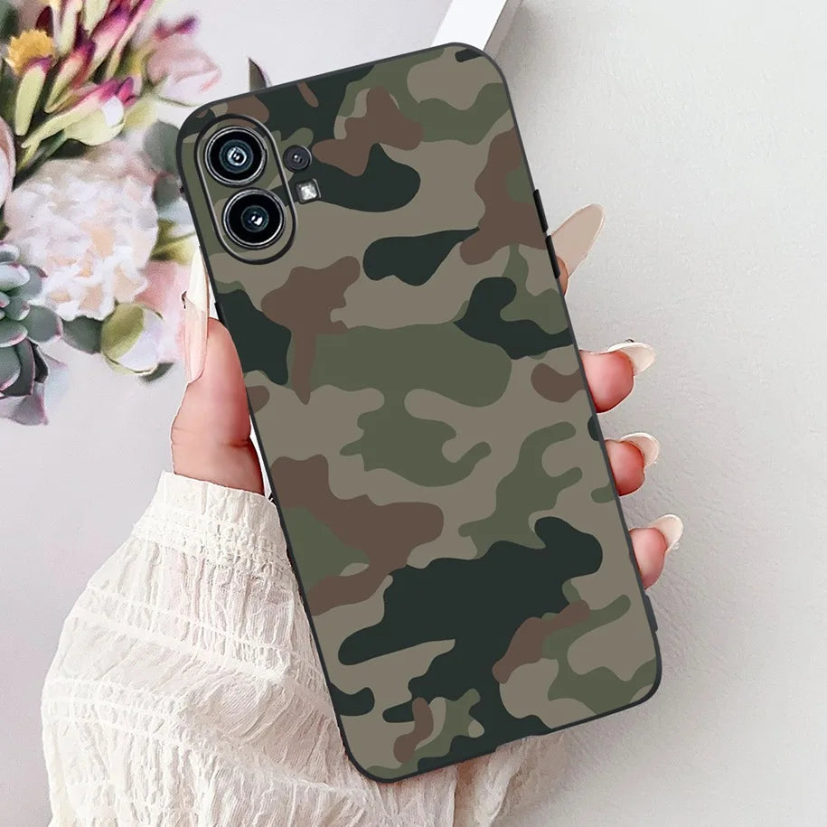 Funda para teléfono de 6,55" para Nothing Phone (1) One 1 A063, carcasa trasera de silicona suave negra a prueba de golpes para Nothing Phone1, funda con dibujos animados, nueva