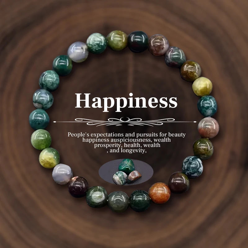 Natural Stone Crystal Beads Bracelet for Women Unisex 7 Chakra Energy Protection Healing Prosperity Bangle Good Luck Jewelry