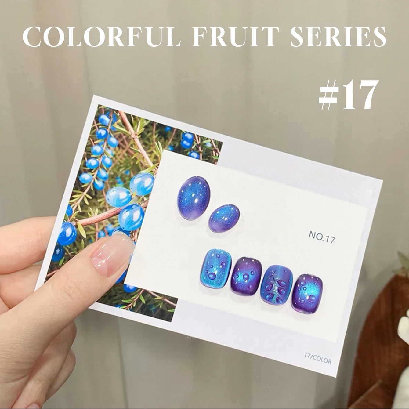 MIANEL 12ML 1-7 piezas Esmalte de uñas en gel con efecto ojo de gato, color rosa, dorado, con burbujas de océano, con cuentas de vidrio, para verano, 2025, para uñas azules, artículos para uñas