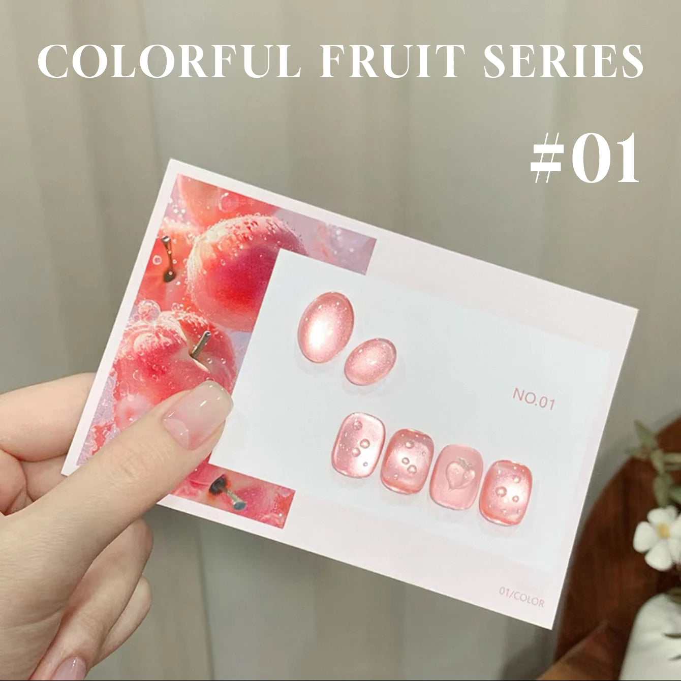 MIANEL 12ML 1-7 piezas Esmalte de uñas en gel con efecto ojo de gato, color rosa, dorado, con burbujas de océano, con cuentas de vidrio, para verano, 2025, para uñas azules, artículos para uñas