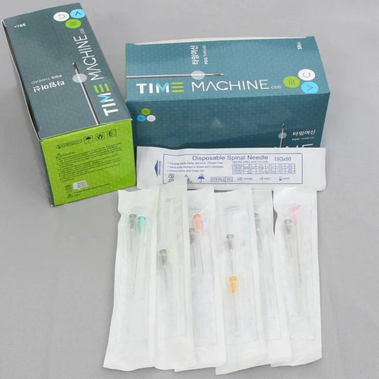 50 microcánulas desechables de punta roma de 22 g, 23 g, 25 g, 38 mm, 50 mm y 70 mm.