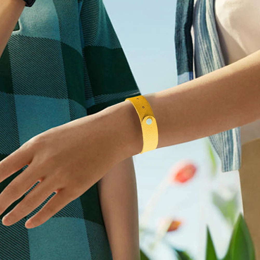 5 pulseras repelentes de mosquitos naturales, de larga duración, para patio exterior.
