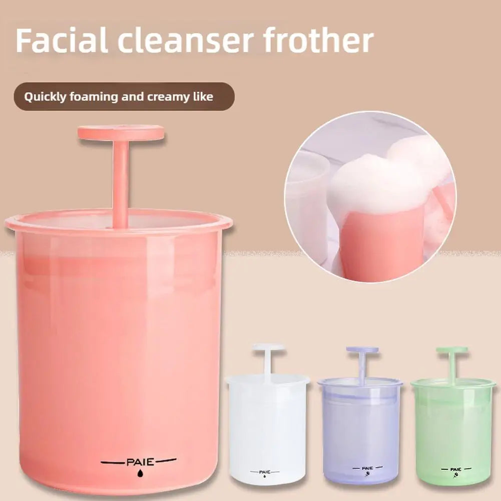 Herramientas de limpieza con espuma, vaso reutilizable para hacer espuma, espumador de burbujas, dispositivo de limpieza con espuma, herramientas para baño, limpiador facial, champú C4E7