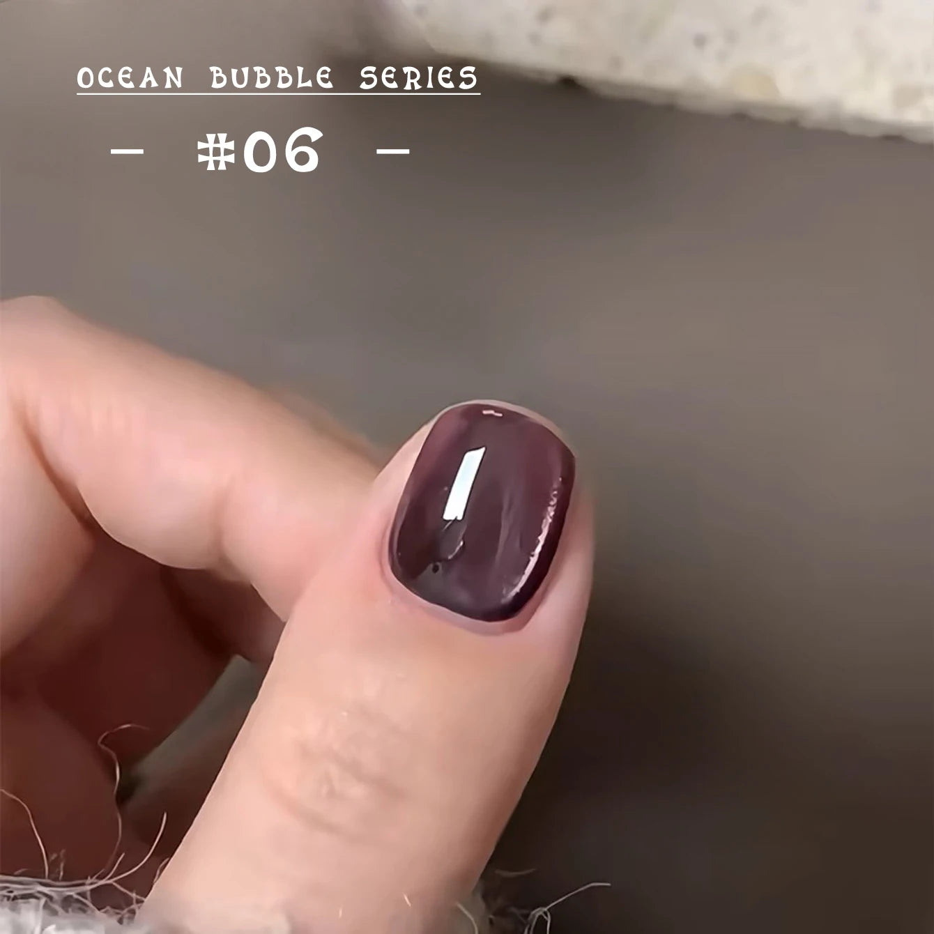 MIANEL 12ML 1-7 piezas Esmalte de uñas en gel con efecto ojo de gato, color rosa, dorado, con burbujas de océano, con cuentas de vidrio, para verano, 2025, para uñas azules, artículos para uñas