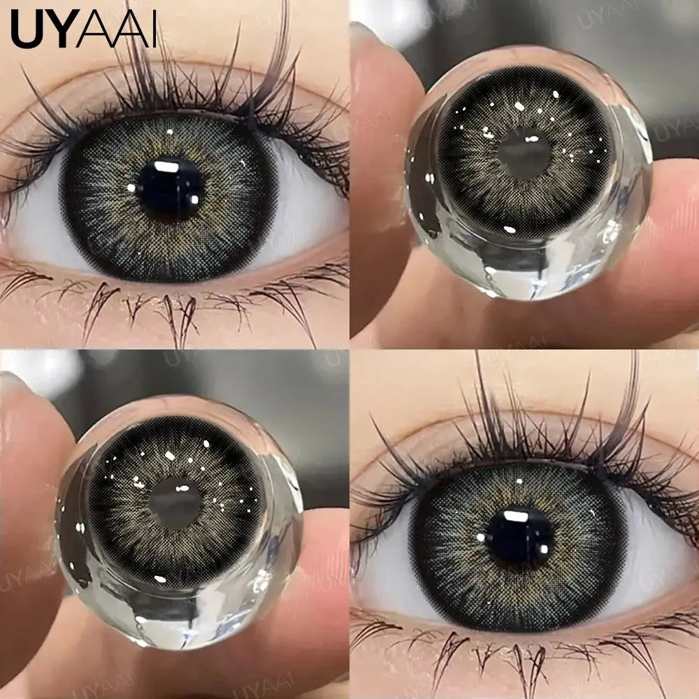 UYAAI 1Pair PATTAYA Series Fashion Makeup Beauty Contacts Lenses Soft Yearly Green Contacts Eyes Color Lenses Colored lenses