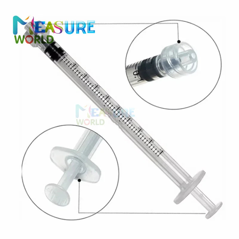 Jeringa Luer Lock de 1 ml, 2 ml, 3 ml, 5 ml y 10 ml para inyección de tinta, dispensación industrial, jeringas de plástico, herramientas de medición hidropónicas, 10 unidades