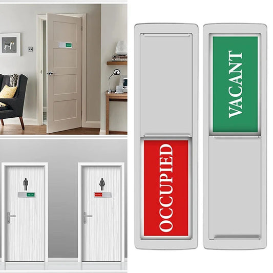 Letrero de privacidad para puerta, letrero de ocupado/desocupado, letrero deslizante con número, indicador de molestias para casa, oficina, baño, reuniones, hotel, hospital
